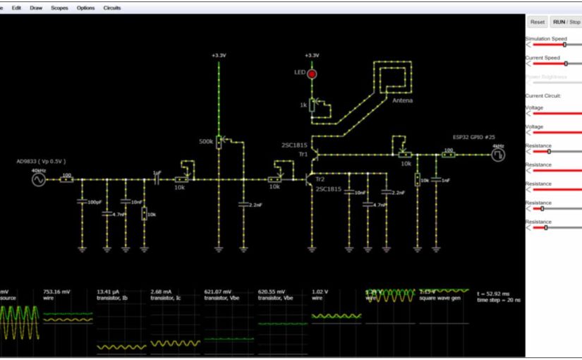 電流の流れがリアルタイムで分かるwebベースの 回路シミュレーター Circuit Simulator Applet 使用方法 Mgo Tec電子工作