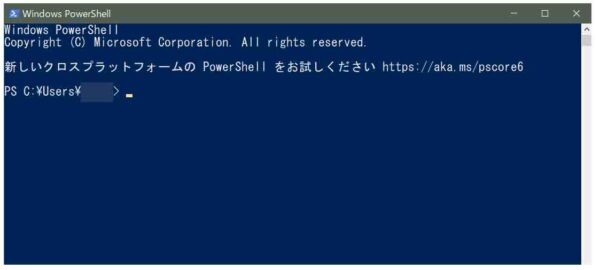 PowerShell起動OK