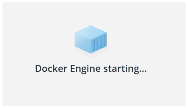 Docker起動中画面