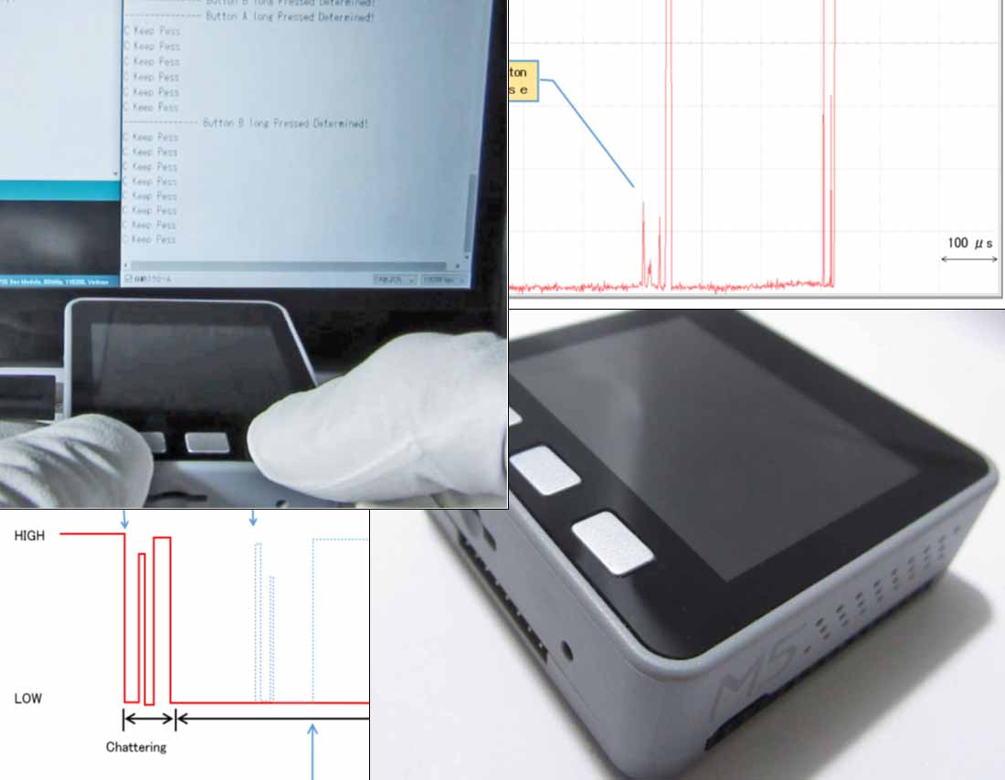 M5Stack,のボタンスイッチに特化してプログラムをくんでみた