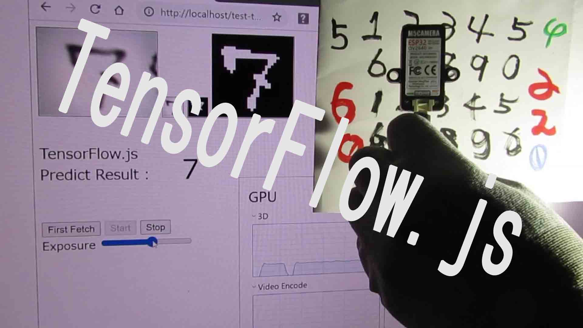 TensorFlow.jsを使ったリアルタイム推論(M5Camera使用)